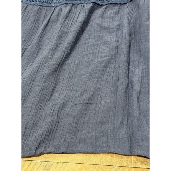 Luxology Dress Navy Blue Maxi Dress Short Sleeve Spring Summer - Women’s M - Picture 5 of 7